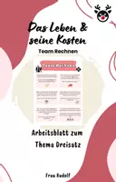 Vorschau - Arbeitsblätter - Team Rechnen - Dreisatz/Proportionen - Mathe - Deckblatt
