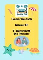Vorschau - Prüfungsvorbereitung - Pauker Deutsch - Klausur EF - Die Physiker - F. Dürrenmatt - Deckblatt