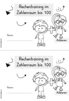 Vorschau - Arbeitsblätter - Zahlenraum 100 | addieren | Addition | Mathe | Klasse 2 | Rechentraining - Seite 1