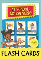 anteprima - Flashcard - At school: verbs flash cards / Carte illustrate (Inglese) - Pagina di copertina
