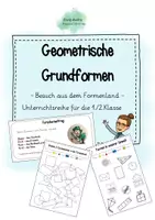 Vorschau - Stundenentwürfe - Materialpaket Geometrische Formen - Deckblatt