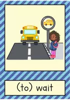 anteprima - Flashcard - At school: verbs flash cards / Carte illustrate (Inglese) - Pagina 2
