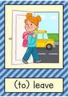 anteprima - Flashcard - At school: verbs flash cards / Carte illustrate (Inglese) - Pagina 3