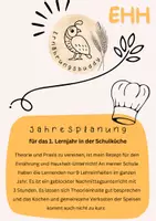 Vorschau - Lehrpläne/Lehrermaterial - Jahresplanung Ernährung und Haushalt 1. Lernjahr - Deckblatt