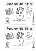 Vorschau - Anderer Materialtyp - Trainingsheft zur Ziffer 6 (9 differenzierte Übungsseiten A5) - Seite 1