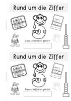 Vorschau - Anderer Materialtyp - Trainingsheft zur Ziffer 5 (9 differenzierte Übungsseiten A5) - Seite 1