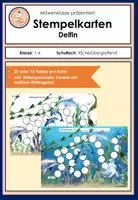 Vorschau - Anderer Materialtyp - Stempelkarten: Klassentier Delfin (Verstärkungs-/Belohnungssystem/Token) - Deckblatt