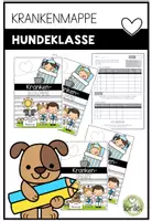 Vorschau - Präsentationen/Tafelbilder - Krankenmappe – Krankenpost – Hundeklasse - Sammlung für kranke Kinder - Deckblatt