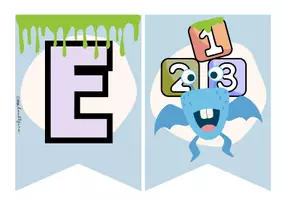 Vorschau - Poster - Monsterklasse Wimpelkette: Deutsch, Mathe, Englisch - Seite 3