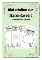 Vorschau - Arbeitsblätter - Materialien zur Stationsarbeit-Literarisches Lernen - Seite 1