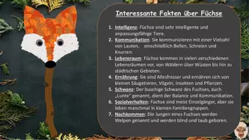 Vorschau - Mal- und Bastelvorlagen - Fuchs am Stiel Kunst Klasse 1-4 Digital Herbst Fuchsklasse - Seite 2