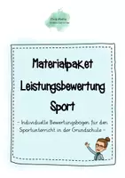 Vorschau - Arbeitsblätter - Materialpaket Leistungsbewertung Sport Grundschule - Deckblatt