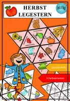 Vorschau - Spiele - Legestern Wortschatz Herbst DaF DaZ A1 A2 - Deckblatt