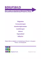 Vorschau - Arbeitsblätter - Berufsbild: Einzelhandelskaufmann/frau - Deckblatt