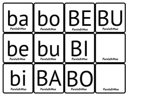 anteprima - Flashcard - Sillabe ST. MAIUSCOLO e st. minuscolo - Pagina 1