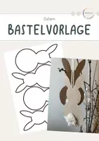 Vorschau - Mal- und Bastelvorlagen - Osterdeko - Vorlage Hasen - Deckblatt