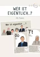 Vorschau - Poster - ABC „berühmte Personen“ - Beige/ Neutral, Klassenraumgestaltung - Deckblatt