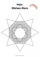 Vorschau - Mal- und Bastelvorlagen - Stärkenstern - Stärken erkennen - Seite 3