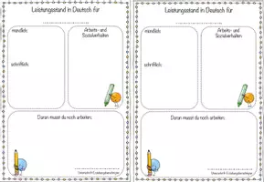 Vorschau - Lehrpläne/Lehrermaterial - Kleine Rückmeldung zum Leistungsstand - Deckblatt
