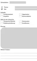 Vorschau - Anderer Materialtyp - Hospitationsbogen Referendar*in - Deckblatt