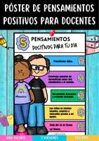 Vista previa - Decoración del aula - Póster de Afirmaciones Positivas para Docentes (Motivador y Anti-estrés - PDF) - página 1