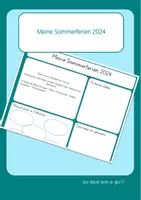 Vorschau - Arbeitsblätter - Sommerferien 2024 Schülerbericht - Deckblatt