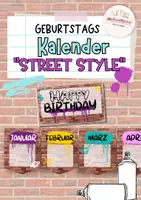 Vorschau - Poster - Geburtstagskalender Street Style (Graffiti) - Deckblatt