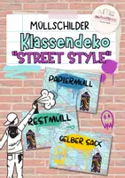 Vorschau - Poster - Klassendeko Müllschilder Street Style (Graffiti) - Deckblatt