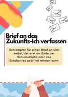 Vorschau - Fördermaterial/Inklusion - Schreibplan für einen Brief an das Zukunfts-Ich - Deckblatt