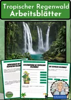 Vorschau - Arbeitsblätter - TROPISCHER REGENWALD: Lernkarten und Übungsaufgaben zum Tropischen Regenwald - Erdkunde für die Sek 1 - Seite 1