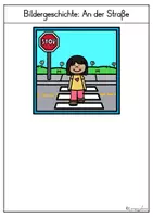 Vorschau - Arbeitsblätter - Bildergeschichte: Verkehrserziehung (Zebrastreifen) - Seite 3