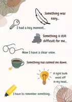 Vorschau - Arbeitsblätter - Stundenreflexion Englisch, speaking prompts, mindfulness, evaluation - Seite 1