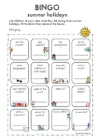 Vorschau - Arbeitsblätter - BINGO Sommerferien/summer holidays - Seite 3