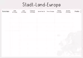 Vorschau - Spiele - Stadt-Land-Europa Spielvorlage - Seite 2