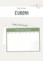 Vorschau - Spiele - Stadt-Land-Europa Spielvorlage - Deckblatt