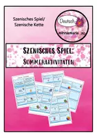 Vorschau - Spiele - Szenisches Spiel/ Szenische Kette - Sommeraktivitäten - Deckblatt