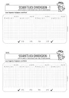 Vorschau - Arbeitsblätter - Mathe-Häppchen: Schriftlich dividieren (verschiedene ZR) - Seite 1