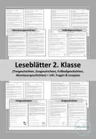 Vorschau - Arbeitsblätter - Leseblätter - Paket (2. Klasse) - Deckblatt