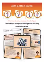 Vorschau - Aufgabenkarten - Nollywood‘s Impact On Nigerian Society (Panel Discussion / Role Play / Talkshow / Q1 Q2) - Deckblatt