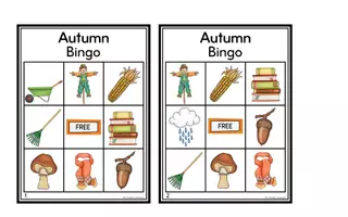 Vista previa - Juegos / Gamificación - Autumn - Bingo Game - página 1