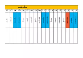 Aperçu - Affichage - Poutre du temps 2024 - 2025 (calendrier belge francophone) - Page 2