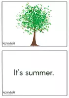 Vorschau - Bildkarten - Englisch: The weather - Wort-Bildkarten - Deckblatt