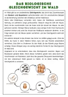 Vorschau - Arbeitsblätter - Das biologische Gleichgewicht im Wald | Unterrichtsreihe "Ökosystem Wald", Biologie, 7. Klasse - Seite 3