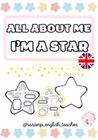 Vista previa - Manualidades / Dibujos para colorear - ALL ABOUT ME- I'M A STAR (BACK TO SCHOOL) - Portada