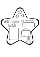 Vista previa - Manualidades / Dibujos para colorear - ALL ABOUT ME- I'M A STAR (BACK TO SCHOOL) - página 2