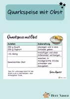 Vorschau - Poster - Quarkspeise mit Obst - Rezept - Deckblatt