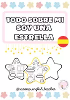 Vista previa - Manualidades / Dibujos para colorear - ALL ABOUT ME (TODO SOBRE MI)- I'M A STAR (SOY UNA ESTRELLA) - página 1