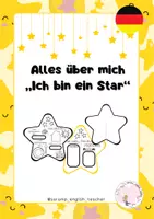 Vista previa - Manualidades / Dibujos para colorear - ALLES ÜBER MICH- ICH BIN EIN STAR (ZURÜCK ZUR SCHULE) - página 1