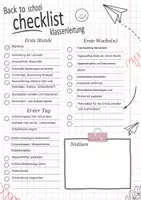 Vorschau - Anderer Materialtyp - Back to School - Checklisten für den Schulstart - Seite 1