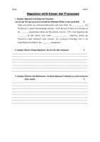 Vorschau - Test - Geschichtstest "Napoleon wird Kaiser der Franzosen" inkl. Erwartungshorizont - Deckblatt